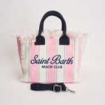 Borsa donna colette a righe rosa e bianca COLETTE 02598L MC2 SAINT BARTH 