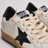 Sneakers donna Ball Star bianca e nera GWF00117 F00377110283 GOLDEN GOOSE 