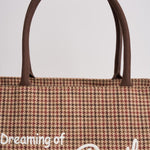 Borsa donna Vanity pied de poule marrone VANITY PDP45 MC2 SAINT BARTH 