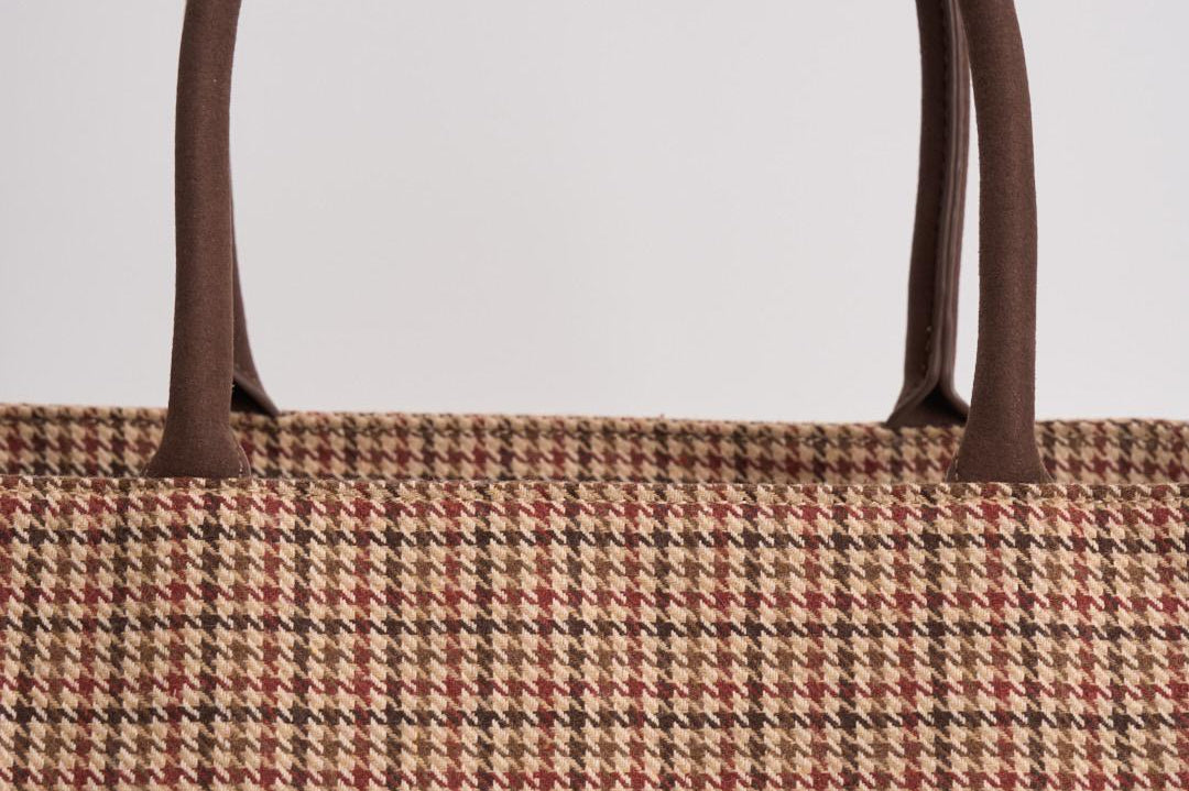 Borsa donna Vanity pied de poule marrone VANITY PDP45 MC2 SAINT BARTH 