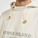 Felpa uomo con cappuccio crema 6100054 S0X31V0093 STONE ISLAND 