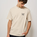 T-shirt uomo girocollo beige TS203 CO0002MT DROLE DE MONSIEUR 