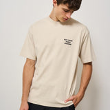 T-shirt uomo girocollo beige TS203 CO0002MT DROLE DE MONSIEUR 