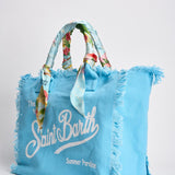 Borsa donna Colette azzurra con foulard VANITYFOULARD 09250L MC2 SAINT BARTH 
