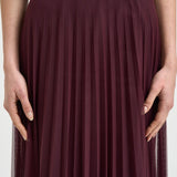 Gonna lunga donna lunga plissé bordeaux 14887 2503 FORTE FORTE 