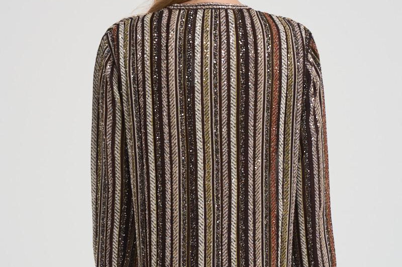 Camicia a righe con lamé J00 BK01C3SM9T5 MISSONI 