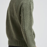 Maglia uomo Cotton Chenille verde militare 5100019 S00N5V0055 STONE ISLAND 
