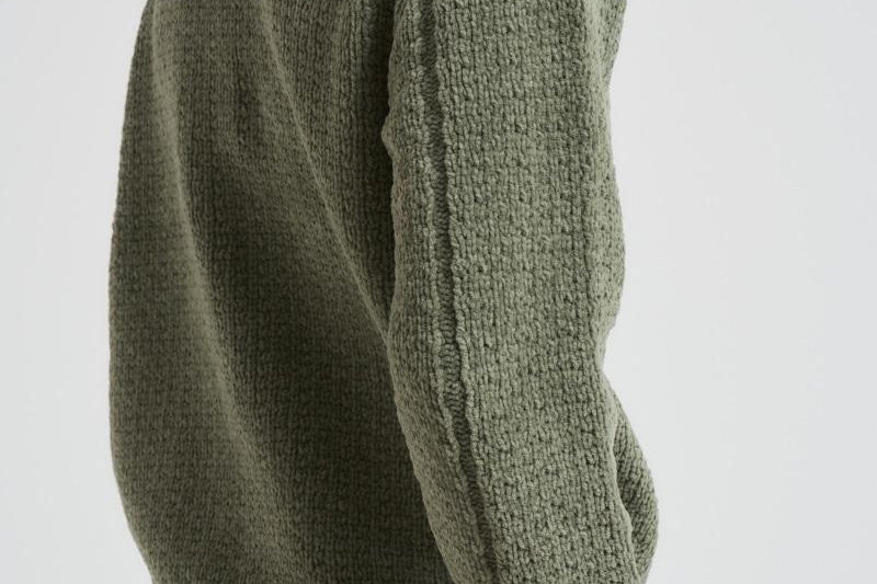 Maglia uomo Cotton Chenille verde militare 5100019 S00N5V0055 STONE ISLAND 