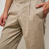 Pantalone uomo carrot fit beige IRNO 253019 SANTANIELLO 