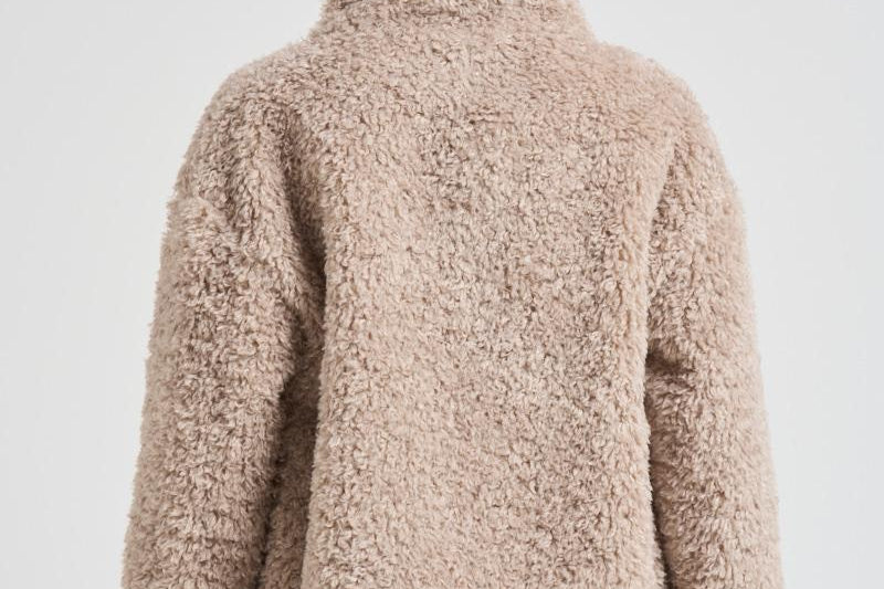 Giubbotto donna teddy beige GI000331D 1985 HERNO 