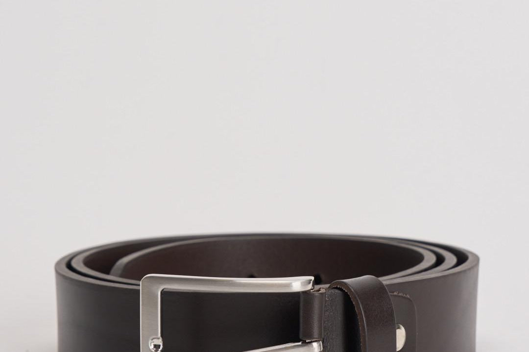 Cintura uomo in pelle nera MVF1 NERO ACCADEMIE TESSILI 