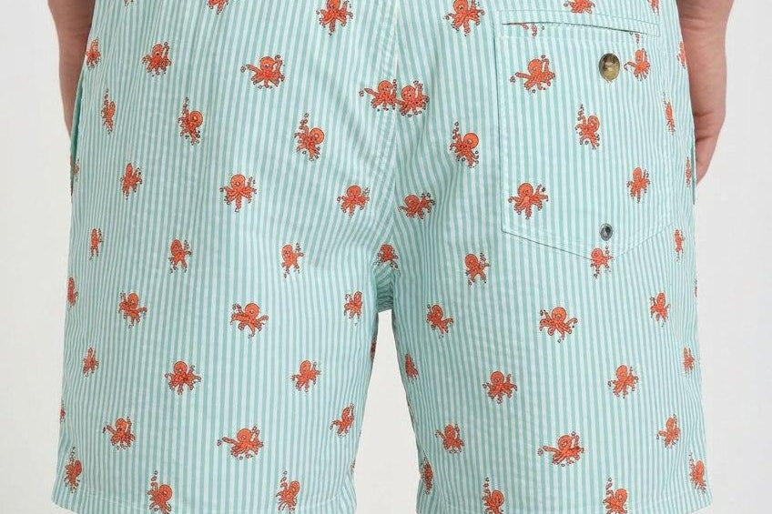 Costume uomo Polipo a righe azzurro OCTOCLINGSTRIPES 53 MC2 SAINT BARTH 