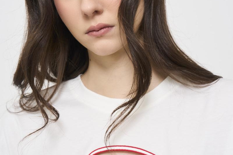 T-shirt donna bianca A15096 0NIAX141A DIESEL 