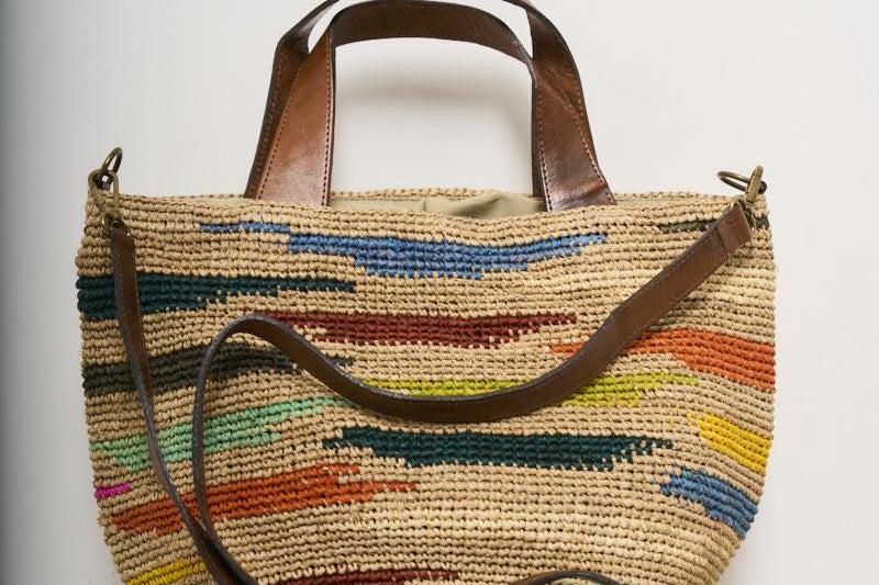Borsa donna Mirozy in rafia colorata MIROZY 2MANJA IBELIV 