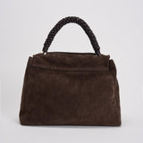 Borsa donna Sveva Peach Media a spalla in suede con tracolla moro BT2006PEO TMORO ORCIANI 