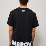 T-shirt uomo girocollo nera con logo ATH087 110 BARROW 