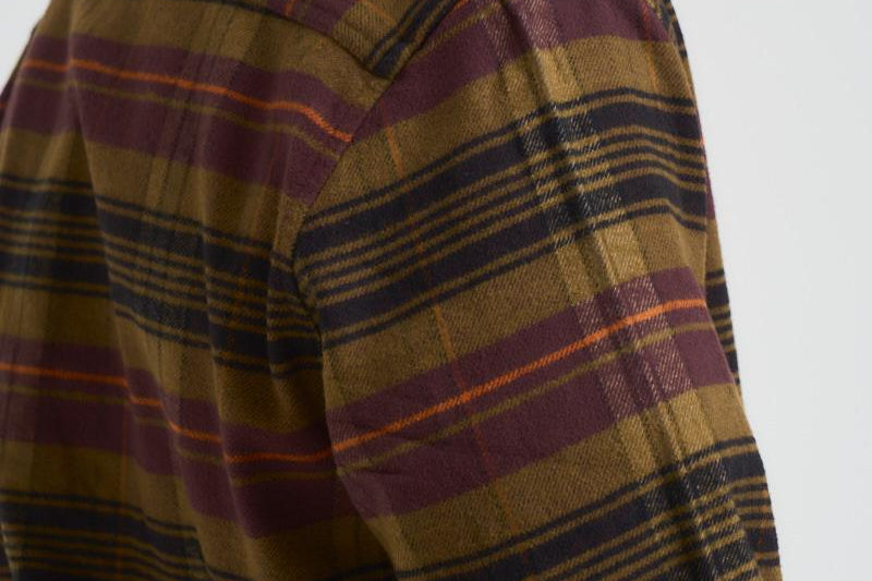 Camicia uomo a quadri marrone 1000546 625 LES DEUX 