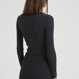 Dolcevita donna grigio a costine D512552X LEILA020ANTRACITE P.a.r.o.s.h. 