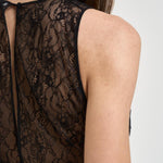 Abito donna tuta nera con strass TU066 110 ELISABETTA FRANCHI 