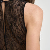 Abito donna tuta nera con strass TU066 110 ELISABETTA FRANCHI 