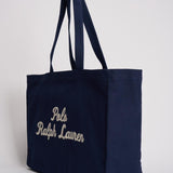 Borsa donna tote in tela blu notte 405945884 001 RALPH LAUREN 