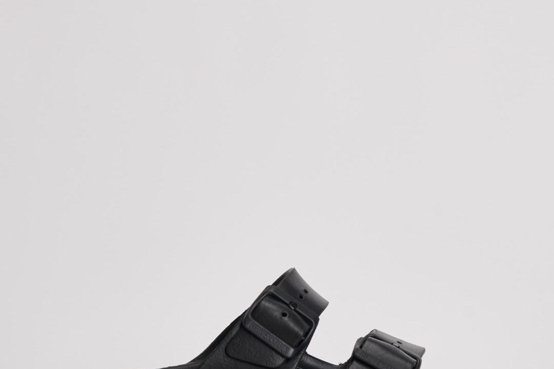 Sandalo arizona in gomma donna 129423 BLACK BIRKENSTOCK 