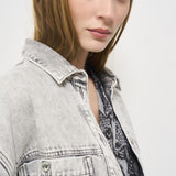 Camicia donna Alysson in denim grigio ALYSSON MIXEDGREY IRO 