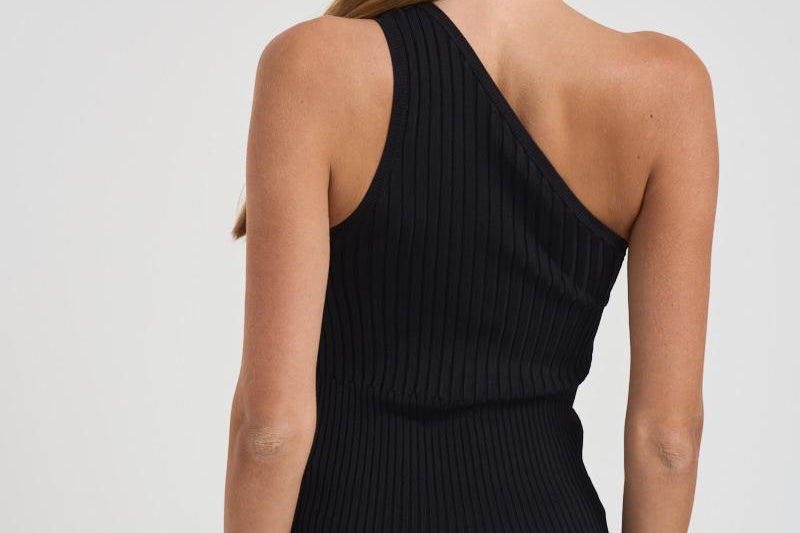 Abito midi monospalla donna KELLIE BLACK IRO 