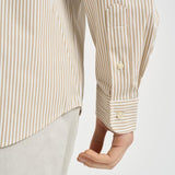 Camicia uomo a righe beige 710929344 500 RALPH LAUREN 