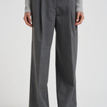 Pantaloni a gamba larga donna C3104 W0206MEDIUMGREY THE LATEST 