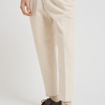 Pantalone uomo con pince burro BELLOD 400196103 BRIGLIA 