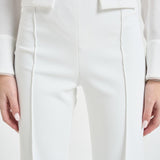 Pantalone donna gamba dritta bianco PA171 360 ELISABETTA FRANCHI 
