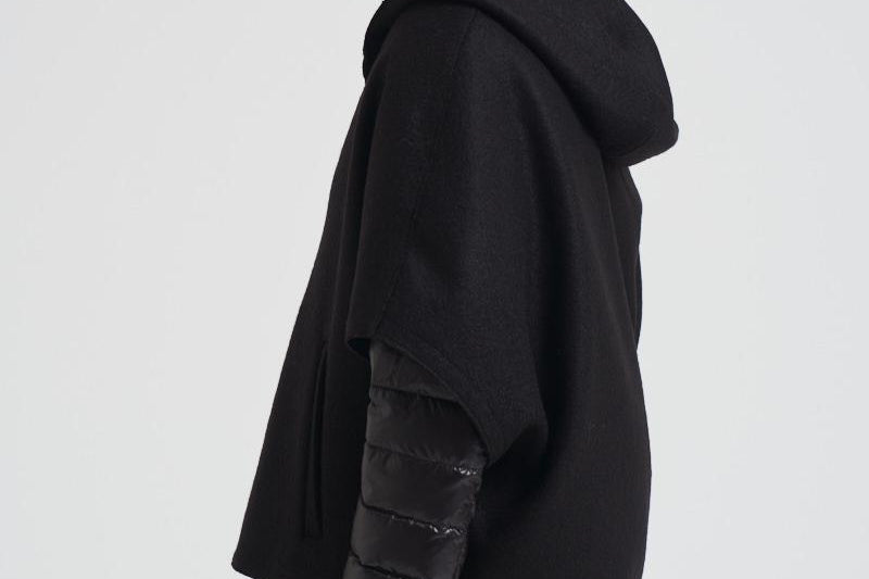 Piumino donna nero Resort con cappa PI00154DR 9300 HERNO 