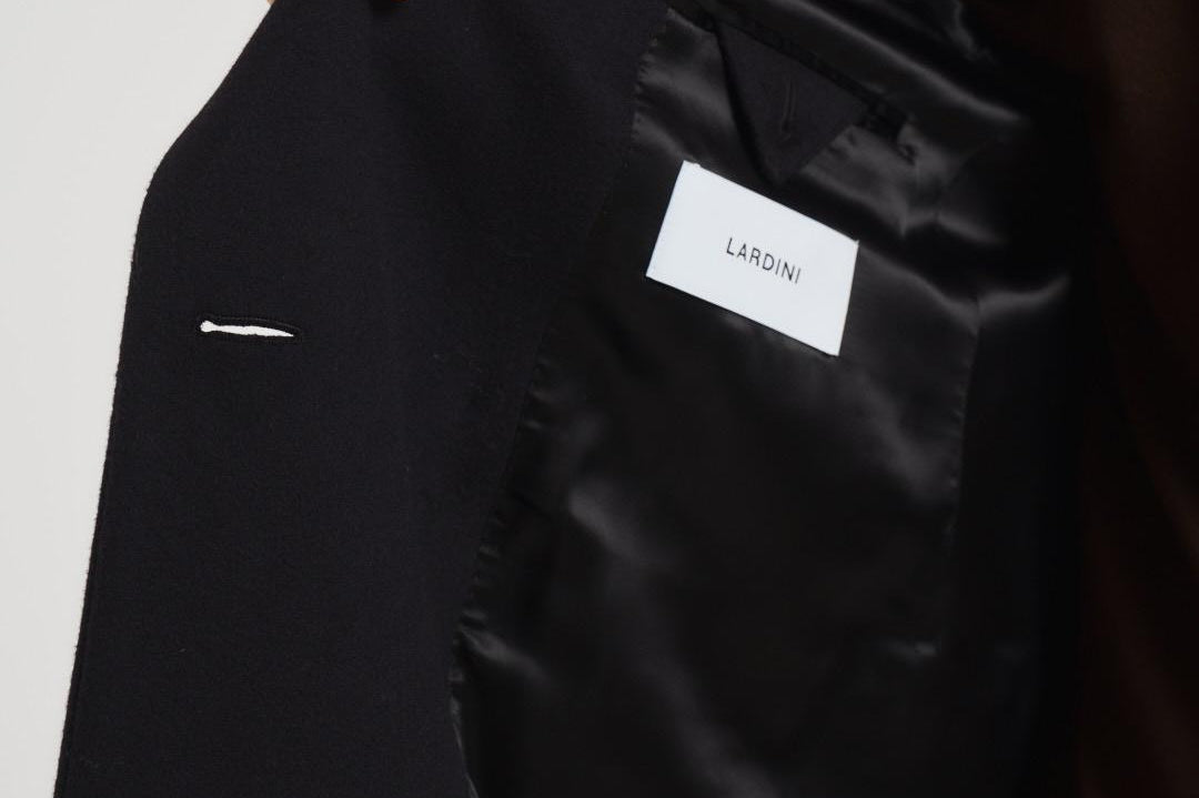 Cappotto uomo doppiopetto blu notte CN23222E CN65601999 LARDINI 