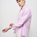 Camicia uomo a righe rosa Oxford 710928918 004 RALPH LAUREN 