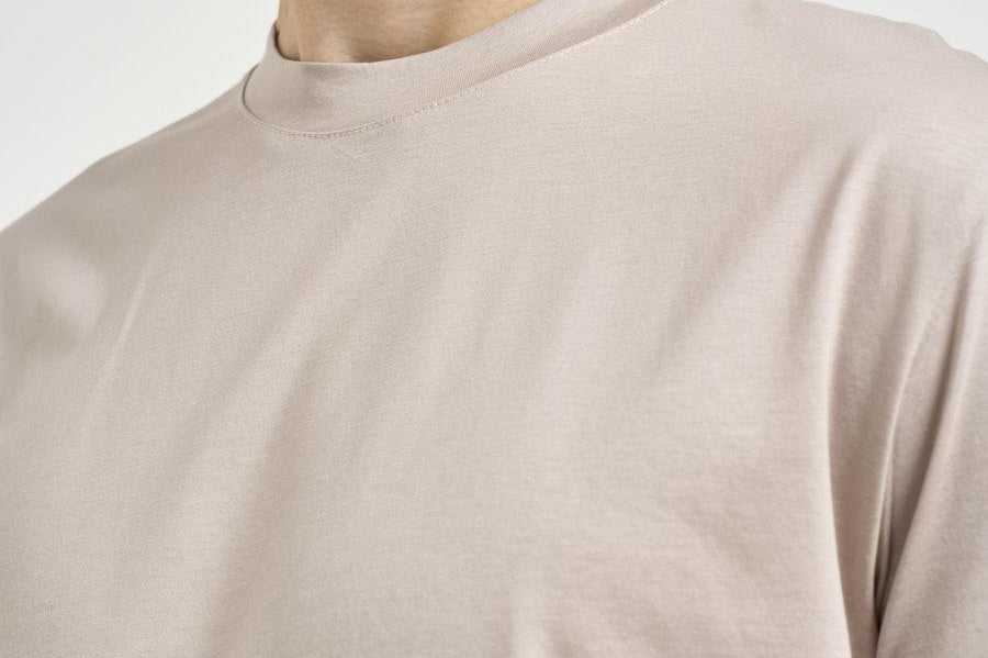 T-shirt uomo girocollo beige SH000760 BEIGE ACCADEMIE TESSILI 