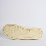 Sneakers uomo in pelle bianca con spoiler AULM LL12 AUTRY 