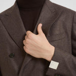 Giacca uomo doppiopetto marrone G751MF 271857F SANTANIELLO 