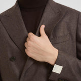 Giacca uomo doppiopetto marrone G751MF 271857F SANTANIELLO 