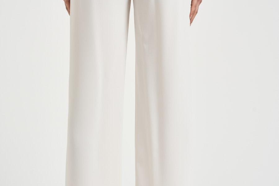 Pantalone donna Cady wide leg bianco D231087 PANTY26002 P.a.r.o.s.h. 