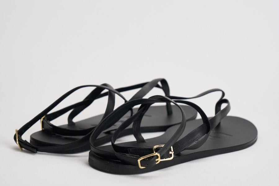 Sandali infradito donna neri I1.5Y0 BLACKCROSSOVER MANEBI' 