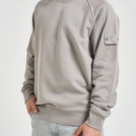 Felpa uomo girocollo grigio chiaro 6100028 S0F42V0064 STONE ISLAND 