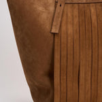 Borsa donna 24.7 Fringed Palmellato marrone GWA00766 A00074655312 GOLDEN GOOSE 