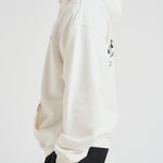 Felpa uomo con cappuccio bianca OCM4113 FLATWHITE072 REPRESENT 