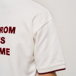 T-shirt uomo girocollo panna e bordeaux TS262 CO167OW DROLE DE MONSIEUR 