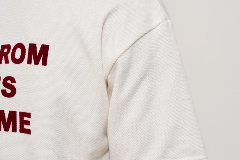 T-shirt uomo girocollo panna e bordeaux TS262 CO167OW DROLE DE MONSIEUR 