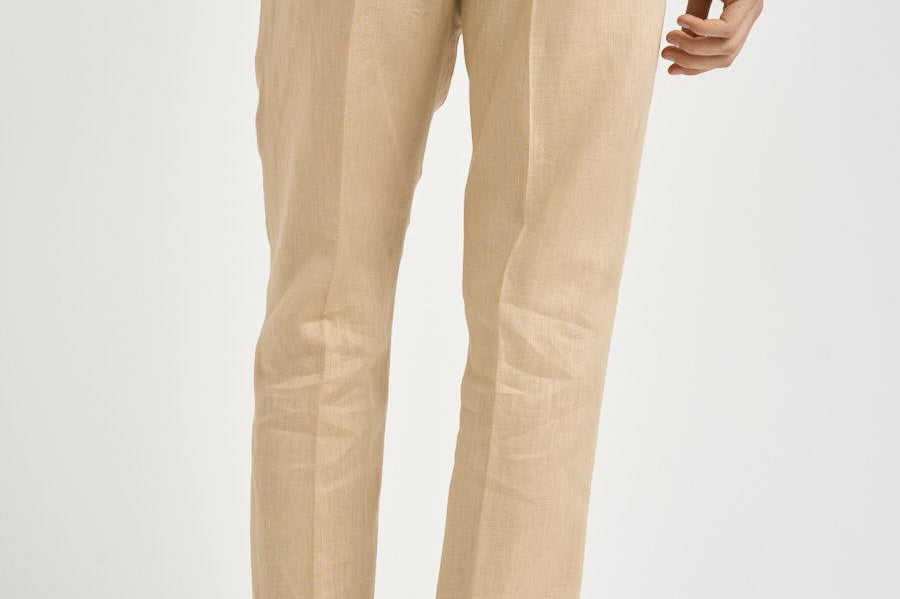 Abito uomo beige in lino MERINI ABS707BEIGE ACCADEMIE TESSILI 
