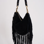 Borsa donna in suede Oskan Soft Small nera BF0066FC C3C14M01BK ISABEL MARANT 