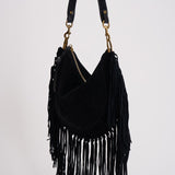 Borsa donna in suede Oskan Soft Small nera BF0066FC C3C14M01BK ISABEL MARANT 