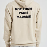 Felpa uomo con cappuccio beige HO162 CO127MT DROLE DE MONSIEUR 